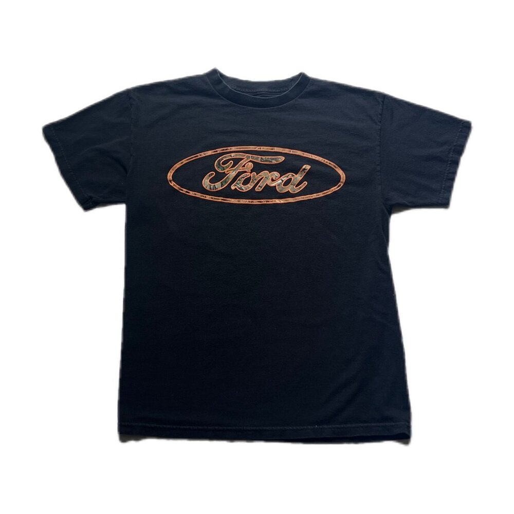 Authentic Vintage Realtree Camo Ford Logo T-Shirt Short Sleeve Tee Camouflage